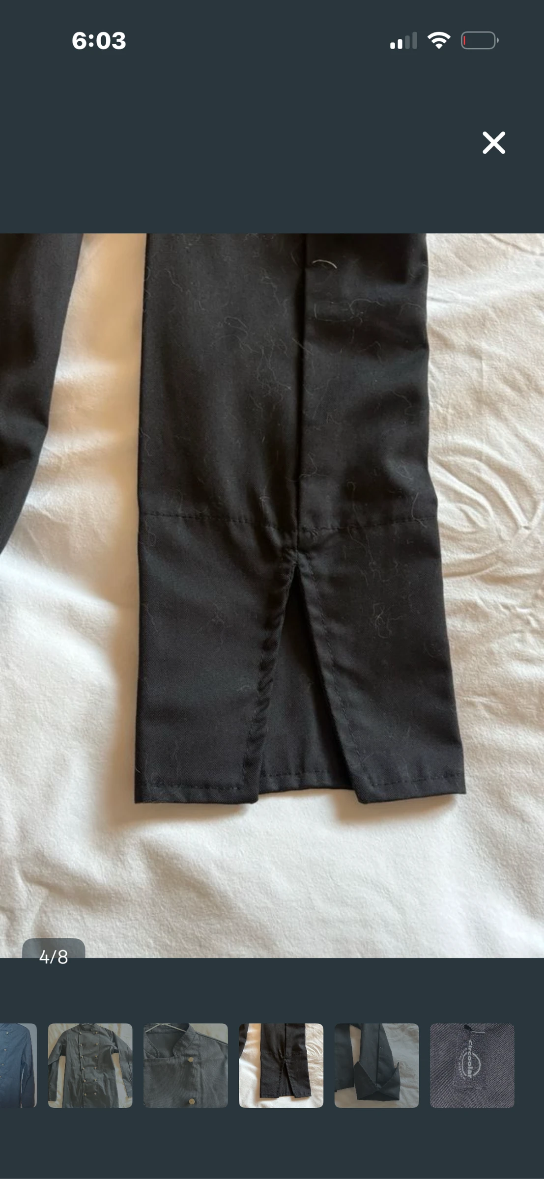 Black chef's jacket – photo 3